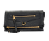 Petillante Clutch, &pound;420, Handbags, Navy, Leather, Front view